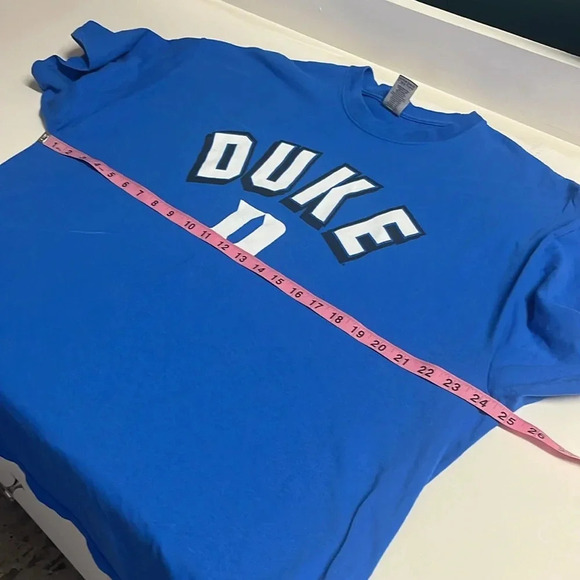 Imperfect Duke tshirt womens 2XL heavy cotton Gildan Duke tshirt short sleeved - Picture 6 of 8